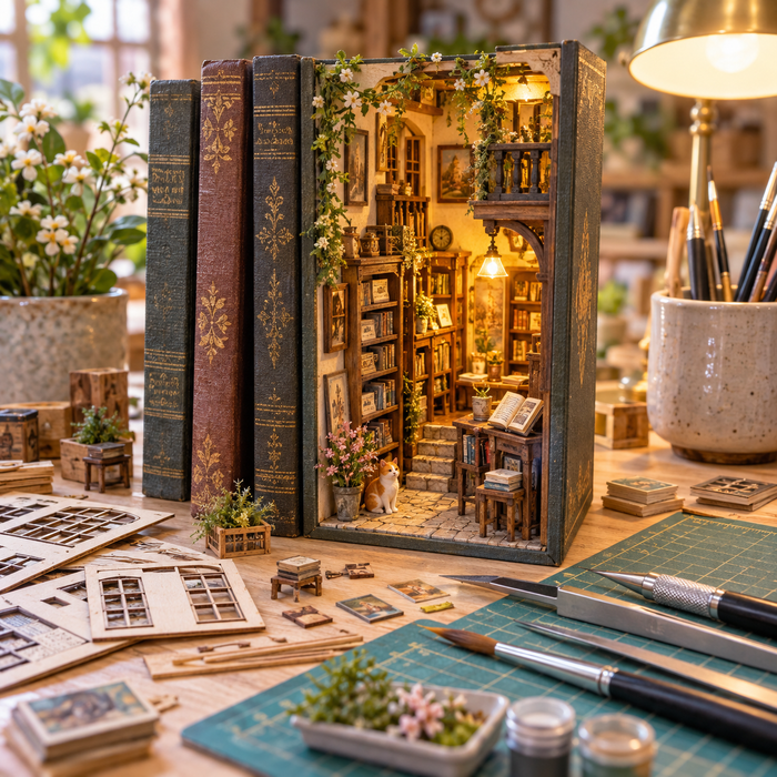 Miniature DIY Book Nook Kit