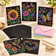 Scratch Art Greeting Card Kit