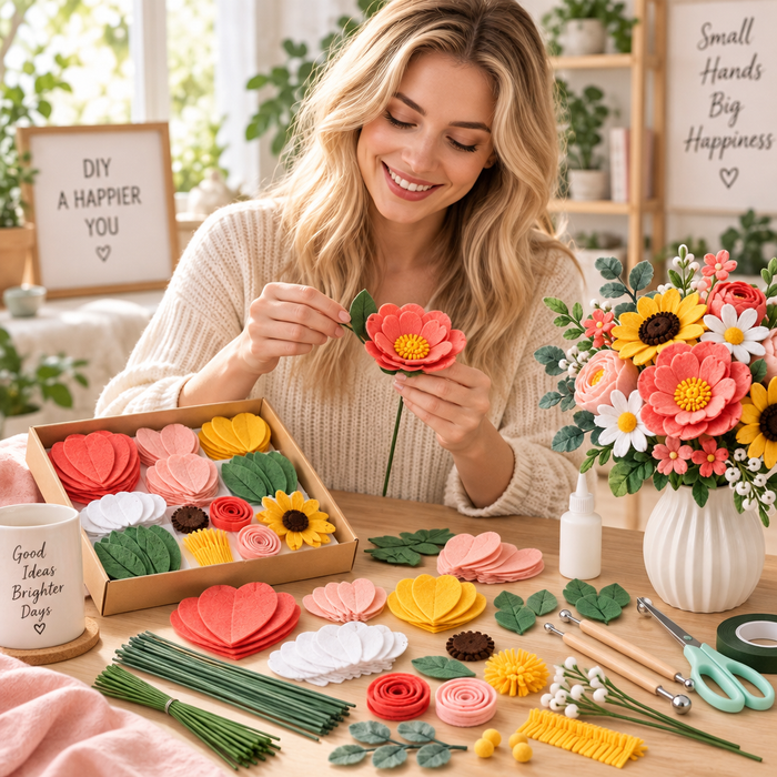 Felt Flower Bouquet Making Kit