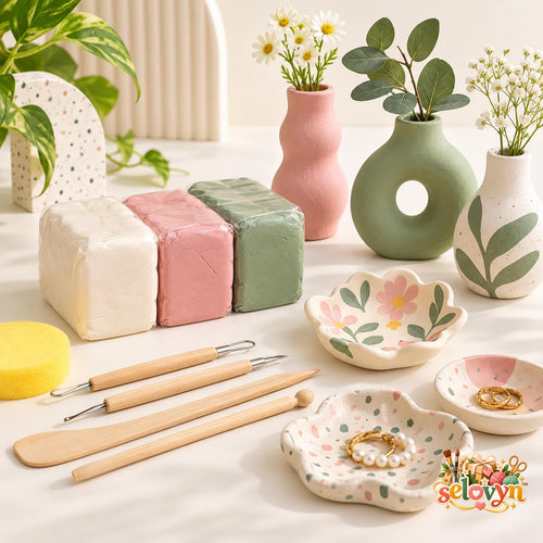 Selovyn Air-Dry Clay Home Décor Kit main image