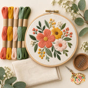 Beginner Floral Embroidery Kit