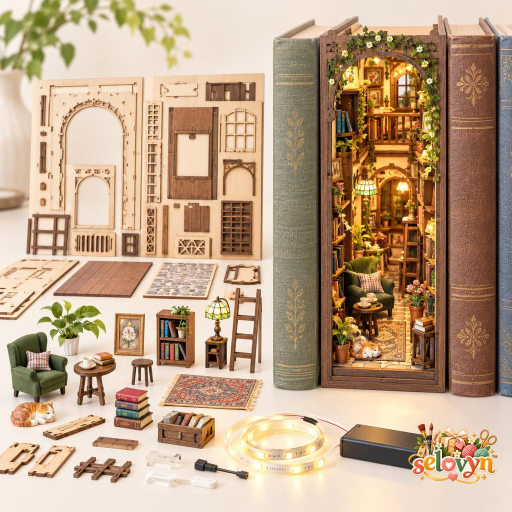 Selovyn Miniature DIY Book Nook Kit main image