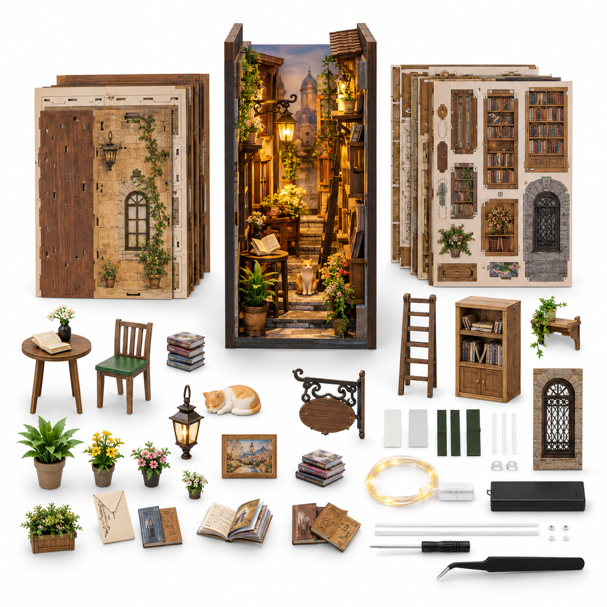 Selovyn Miniature DIY Book Nook Kit sku image