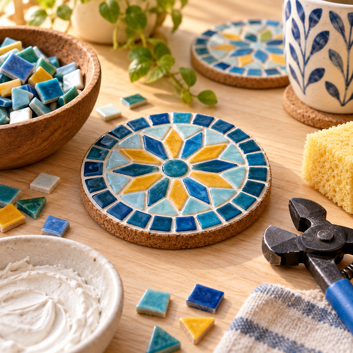 Selovyn Mosaic Coaster Craft Kit detail image
