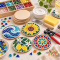 Selovyn Mosaic Coaster Craft Kit main image