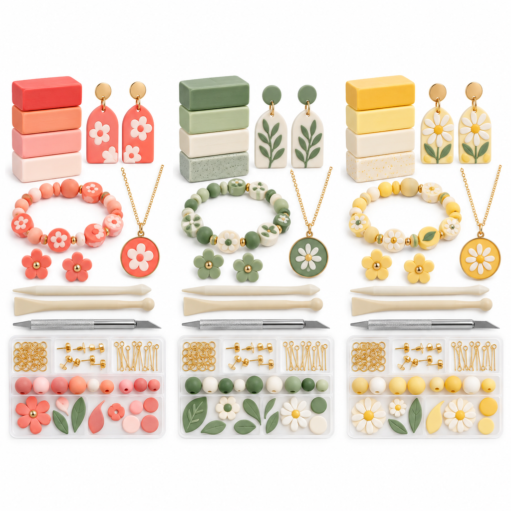 Polymer Clay Jewelry Making Kit three-color SKU options