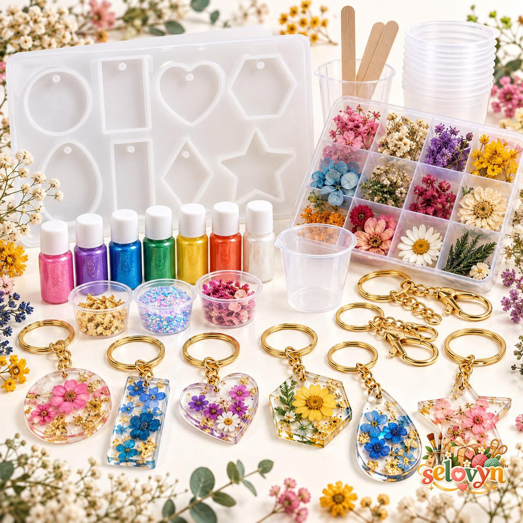 Selovyn Resin Keychain Making Kit main image