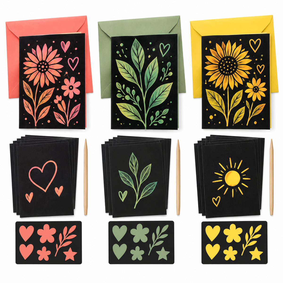 Selovyn Scratch Art Greeting Card Kit sku image